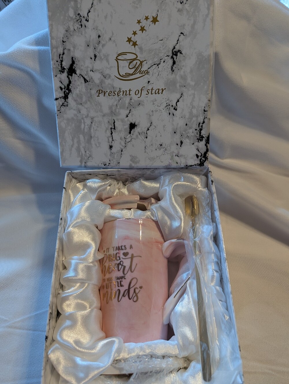 Teacher Appreciation Ceramic 4 Piece Mug Set Brand New